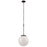 Atlas Lighting Beckett 12'' Wide 1Lt Mini Pendant, Bronze/White