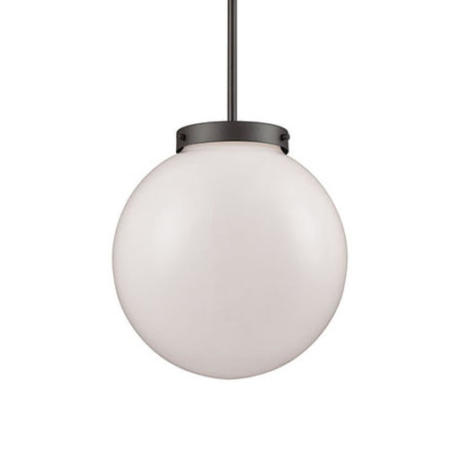Atlas Lighting Beckett 12'' Wide 1Lt Mini Pendant, Bronze/White