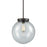 Atlas Lighting Beckett 12'' Wide 1Lt Mini Pendant, Bronze/Clear