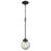 Atlas Lighting Beckett 6'' Wide 1Lt Mini Pendant, Bronze/Clear