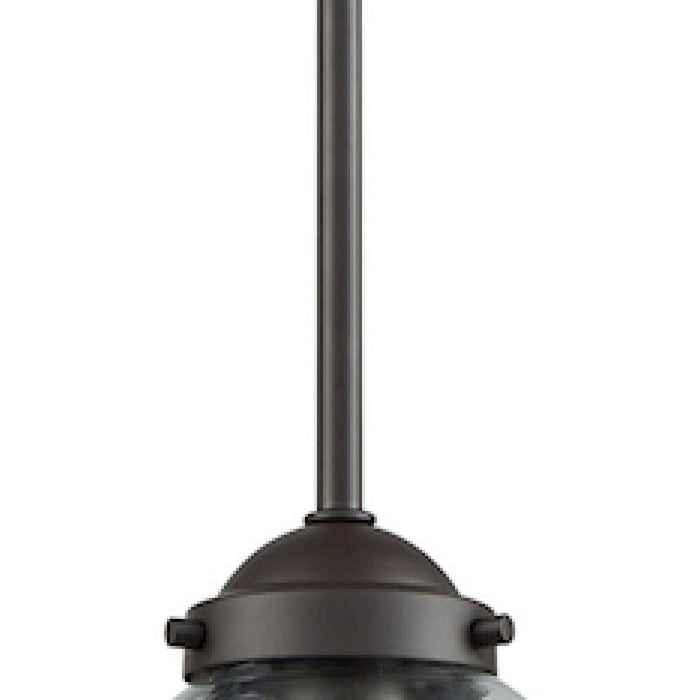 Atlas Lighting Beckett 6'' Wide 1Lt Mini Pendant, Bronze/Clear