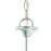 Atlas Lighting Bella 7.25'' Wide 1Lt Mini Pendant, Nickel/White