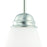 Atlas Lighting Bella 7.25'' Wide 1Lt Mini Pendant, Nickel/White