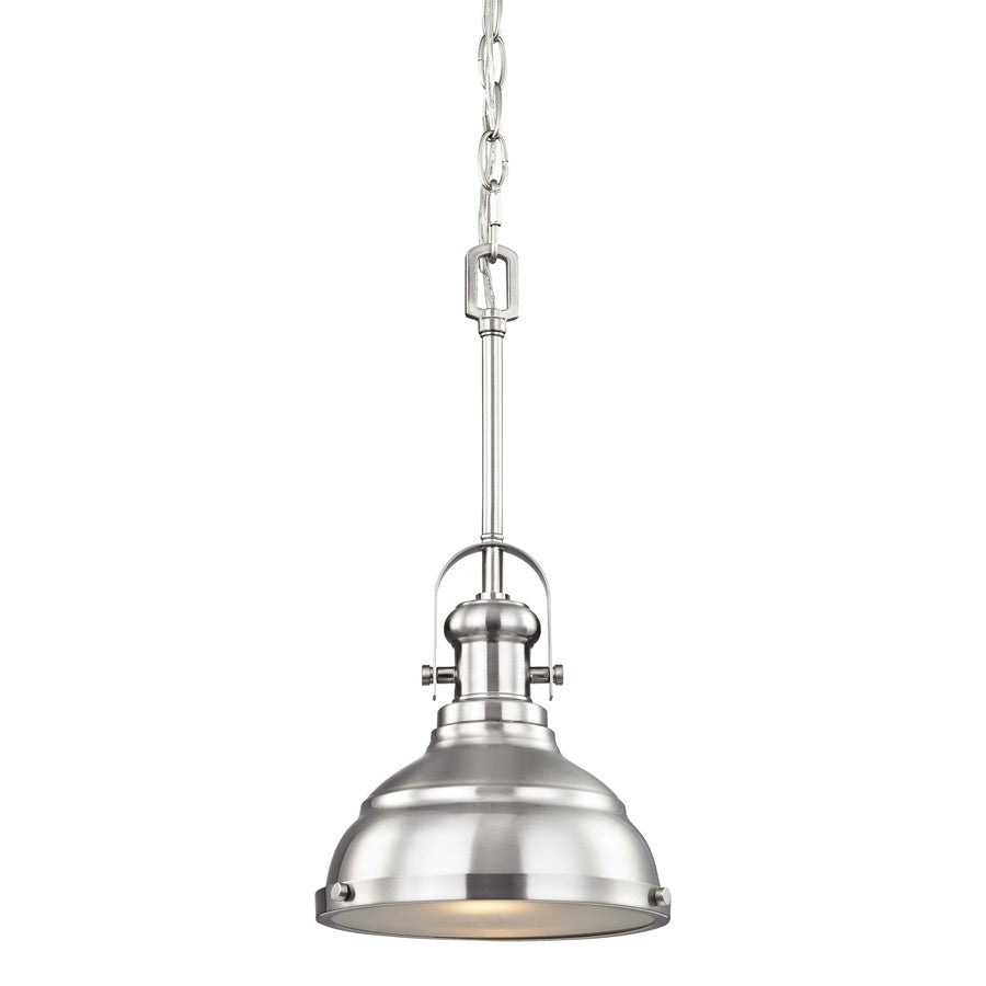 Atlas Lighting Blakesley 8'' Wide 1Lt Mini Pendant, Brushed Nickel