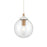 Atlas Lighting Boudreaux 6''W 1Lt Mini Pendant, Matte White/Clear