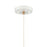 Atlas Lighting Boudreaux 6''W 1Lt Mini Pendant, Matte White/Clear