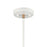 Atlas Lighting Boudreaux 8''W 1Lt Mini Pendant, Matte White/Clear
