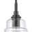 Atlas Lighting Boyer 6.5'' Wide 1Lt Mini Pendant, Matte Black/Clear