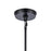 Atlas Lighting Boyer 6.5'' Wide 1Lt Mini Pendant, Matte Black/Clear