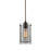 Atlas Lighting Brant 5'' Wide 1Lt Pendant, Oil Rubbed Bronze/Clear