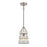 Atlas Lighting Brigantine 7''W 1Lt Mini Pendant, Nickel Beige/White