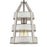 Atlas Lighting Brigantine 7''W 1Lt Mini Pendant, Nickel Beige/White