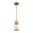 Atlas Lighting Brooksdale 5'' Wide 1Lt Mini Pendant, Satin Brass