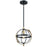 Atlas Lighting Caldwell 10'' Wide 1Lt Mini Pendant, Matte Black