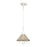 Atlas Lighting Cape May 9'' Wide 1Lt Mini Pendant, White Coral/Gray