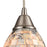 Atlas Lighting Capri 5'' Wide 1Lt Pendant, Nickel/Gray