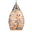 Atlas Lighting Capri 5'' Wide 1Lt Pendant, Nickel/Gray