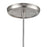 Atlas Lighting Capri 5'' Wide 1Lt Pendant, Nickel/Gray