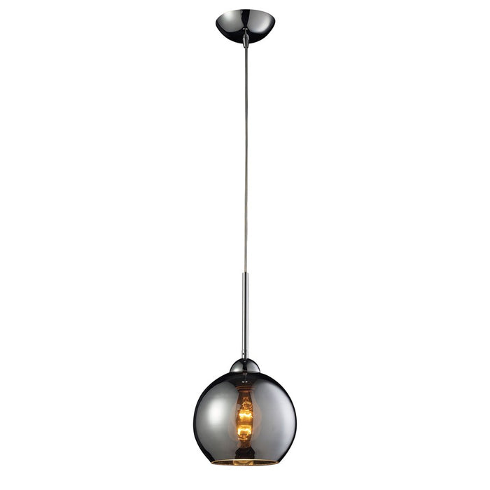 Atlas Lighting Cassandra 8'' Wide 1Lt Pendant, Polished Chrome