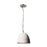 Atlas Lighting Castle 8'' Wide 1Lt Mini Pendant, Chrome/Gray
