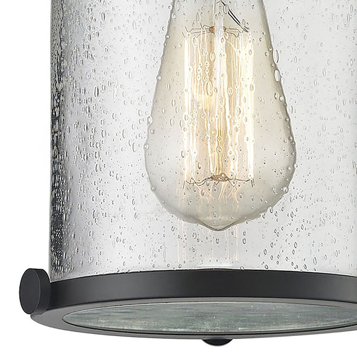 Atlas Lighting Chadwick 8'' Wide 1Lt Mini Pendant, Bronze/Clear