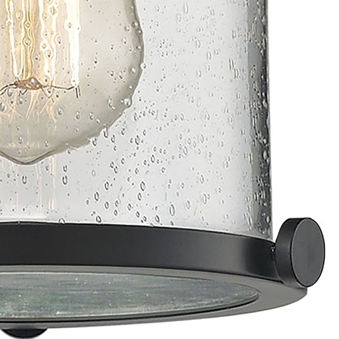 Atlas Lighting Chadwick 8'' Wide 1Lt Mini Pendant, Bronze/Clear