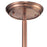 Atlas Lighting Chadwick 8'' Wide 1Lt Mini Pendant, Copper/Clear