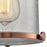 Atlas Lighting Chadwick 8'' Wide 1Lt Mini Pendant, Copper/Clear