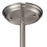 Atlas Lighting Chadwick 8''W 1Lt Mini Pendant, Satin Nickel/Clear