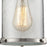 Atlas Lighting Chadwick 8''W 1Lt Mini Pendant, Satin Nickel/Clear