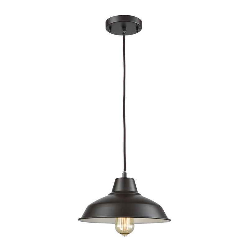 Atlas Lighting Classic Loft 11'' Wide 1Lt Mini Pendant, Bronze