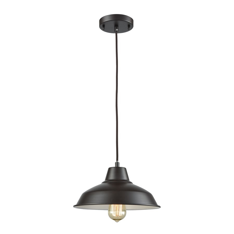 Atlas Lighting Classic Loft 11'' Wide 1Lt Mini Pendant, Bronze