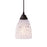 Atlas Lighting Classico 5'' Wide 1Lt Pendant, Dark Rust/Snow White