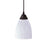 Atlas Lighting Classico 5''W 1Lt Pendant, Dark Rust/Simple White