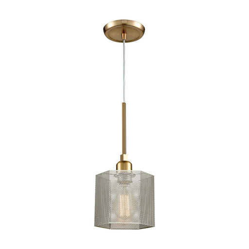 Atlas Lighting Compartir 6'' Wide 1Lt Mini Pendant, Polished Nickel