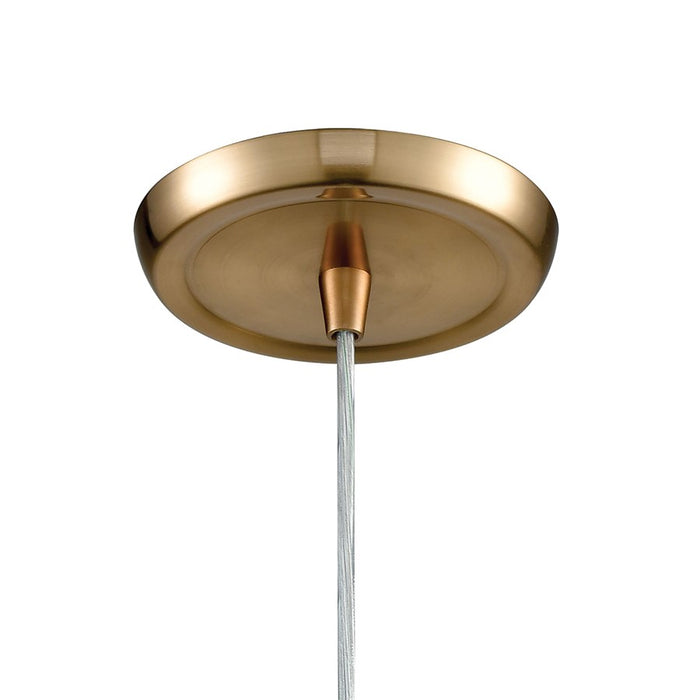 Atlas Lighting Compartir 6'' Wide 1Lt Mini Pendant, Polished Nickel