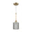 Atlas Lighting Compartir 6'' Wide 1Lt Mini Pendant, Polished Nickel