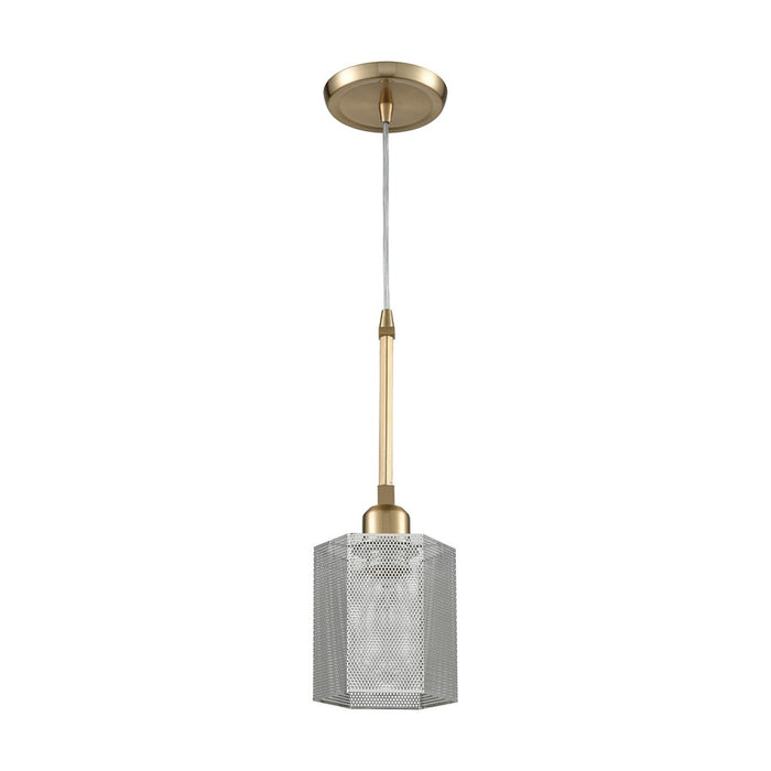 Atlas Lighting Compartir 6'' Wide 1Lt Mini Pendant, Polished Nickel