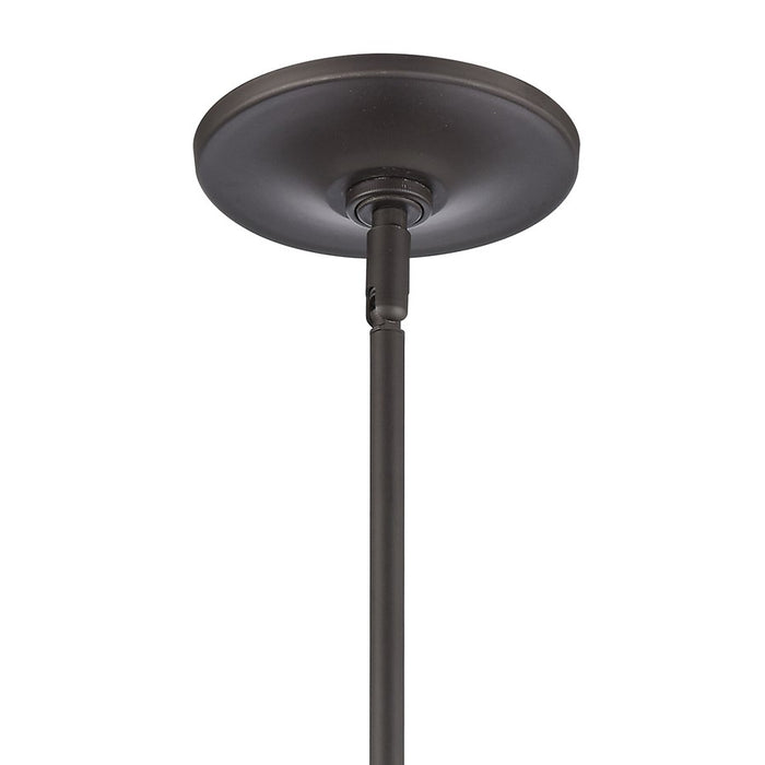 Atlas Lighting Connection 8'' Wide 1Lt Mini Pendant, Bronze/Clear