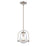 Atlas Lighting Connection 8'' Wide 1Lt Mini Pendant, Nickel/Clear
