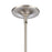 Atlas Lighting Connection 8'' Wide 1Lt Mini Pendant, Nickel/Clear
