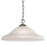 Atlas Lighting Conway 6''W 1Lt Mini Pendant, Brushed Nickel/White