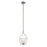 Atlas Lighting Conway 8''W 1Lt Mini Pendant, Brushed Nickel/White