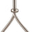 Atlas Lighting Conway 8''W 1Lt Mini Pendant, Brushed Nickel/White