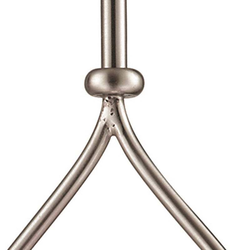 Atlas Lighting Conway 8in 1-Light Mini Pendant | Traditional Brushed Nickel and White Frosted Glass | Kitchen Island & Dining Room | Model CL11570-NK