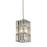 Atlas Lighting Cynthia 4'' Wide 1Lt Pendant, Polished Chrome/Clear