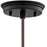 Atlas Lighting Danica 5''W 1Lt Pendant, Oil Rubbed Bronze/Silver