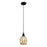 Atlas Lighting Danica 6'' Wide 1Lt Pendant, Oiled Bronze/Silver