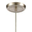 Atlas Lighting Ebbtide 6'' Wide 1Lt Mini Pendant, Satin Nickel/Blue