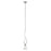 Atlas Lighting Elipse 6''W 1Lt Mini Pendant, Brushed Nickel/White